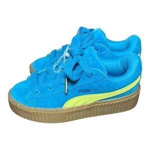 New PUMA X FENTY Creeper Phatty Suede Sneakers #6.5 US, blue Color, without box